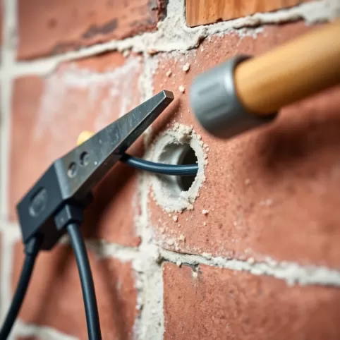 Jak wkuc kabel w ścianie