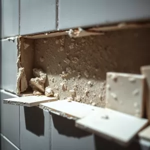 dlaczego płytki odpadają ze ściany